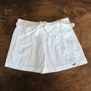 Hollister White Linen Cotton Mini Skirt Size 0